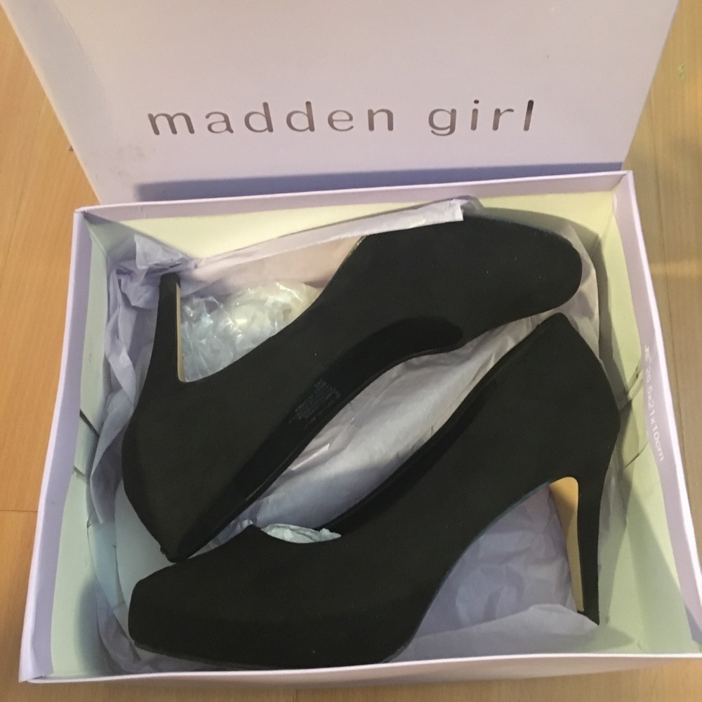 Madden Girl Jelsey Black Heels 8